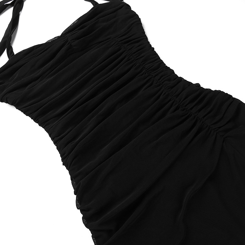 V-Neck Sleeveless Polyester Bodycon Maxi Dress