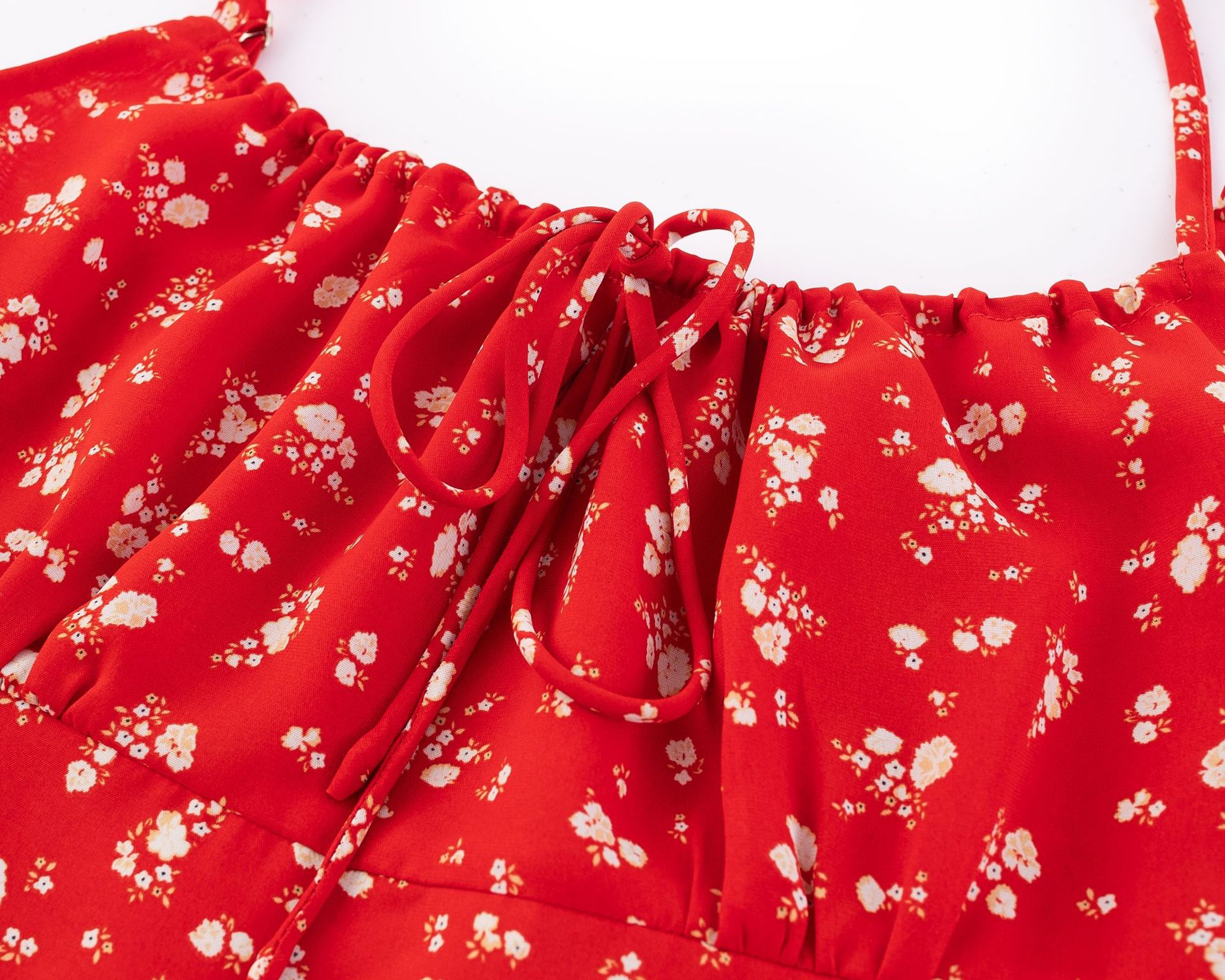 Floral Print Strapless Mini Dress