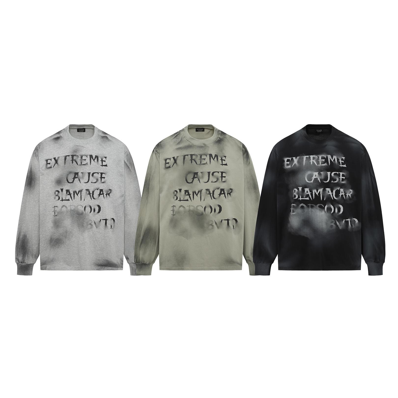 Graffiti Typography Cotton Hoodie