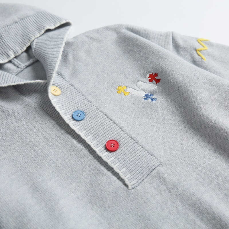 Japanese Workwear Oversized Color Block Stitched Hood Sweater