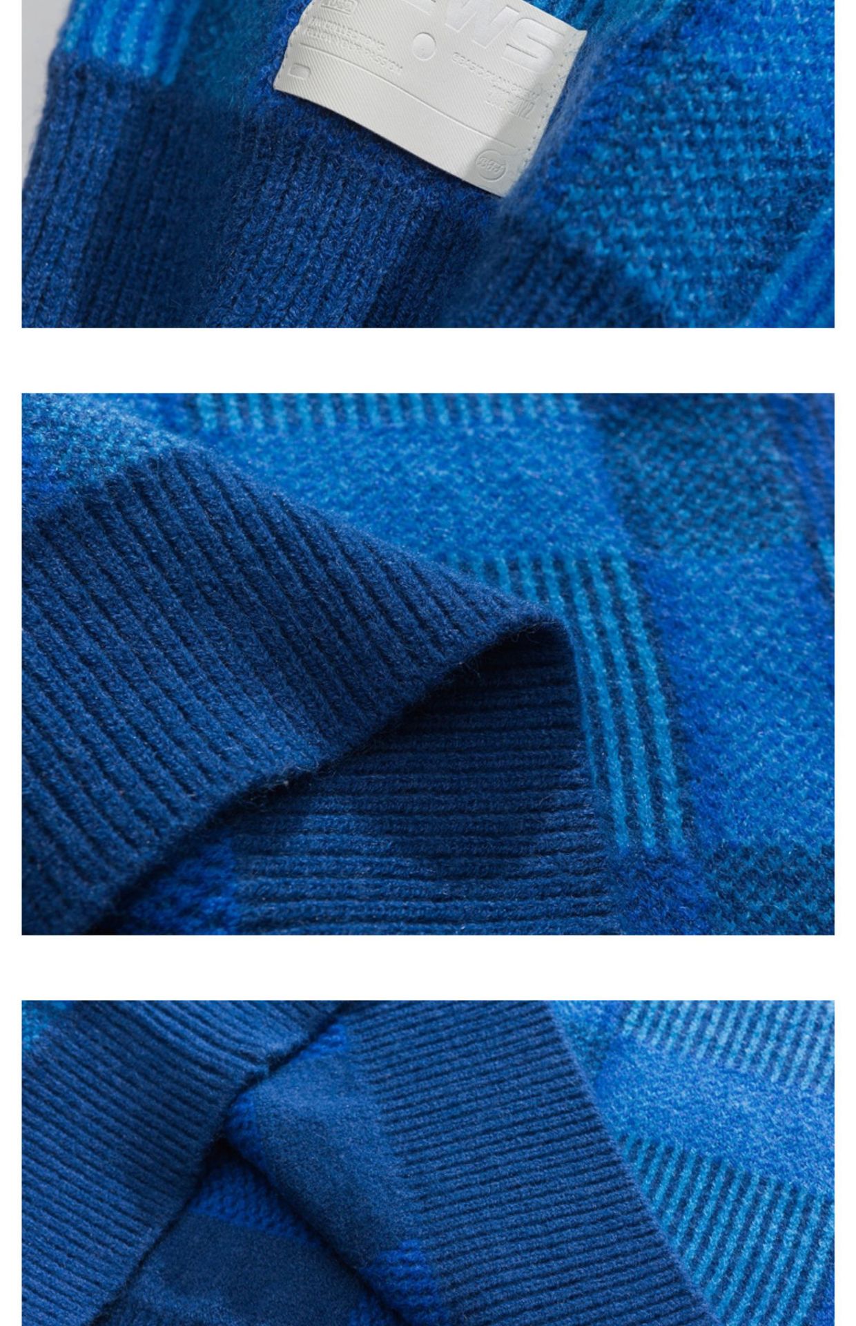 Color Block Japanese Workwear Long Sleeve Oversized Sweater