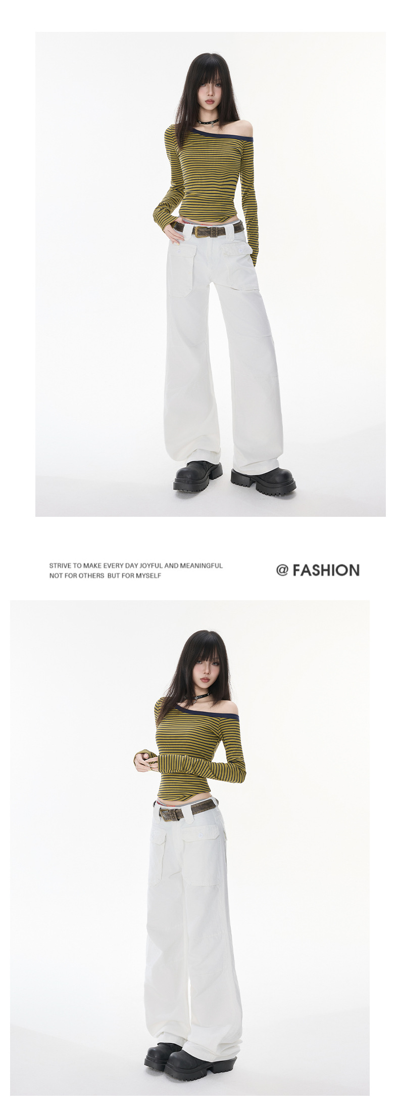 Women's Multi-Pocket Flared Work Jeans with Pleated Design and Low Waist Bootcut Style