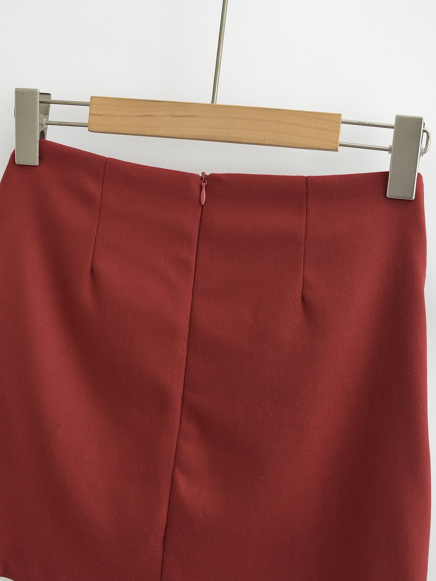 Asymmetrical Unprinted Cotton Blend Streetwear Skirt