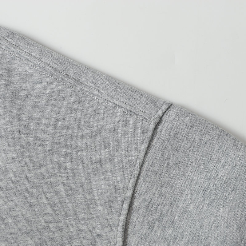 Oversized Faux Layered Vee Cut Letter Print Hoodie