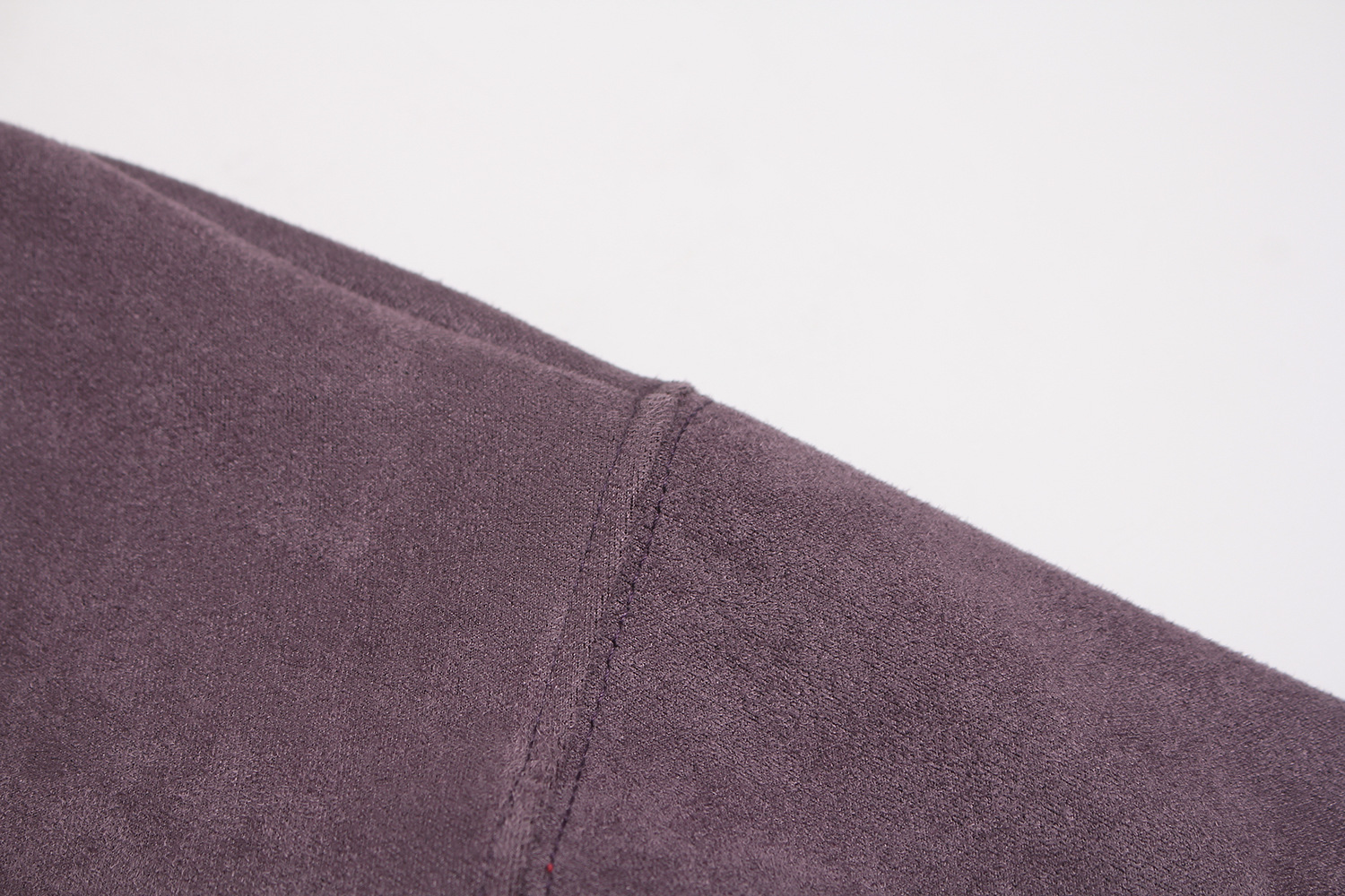 Suede cardigan zipper hoodie
