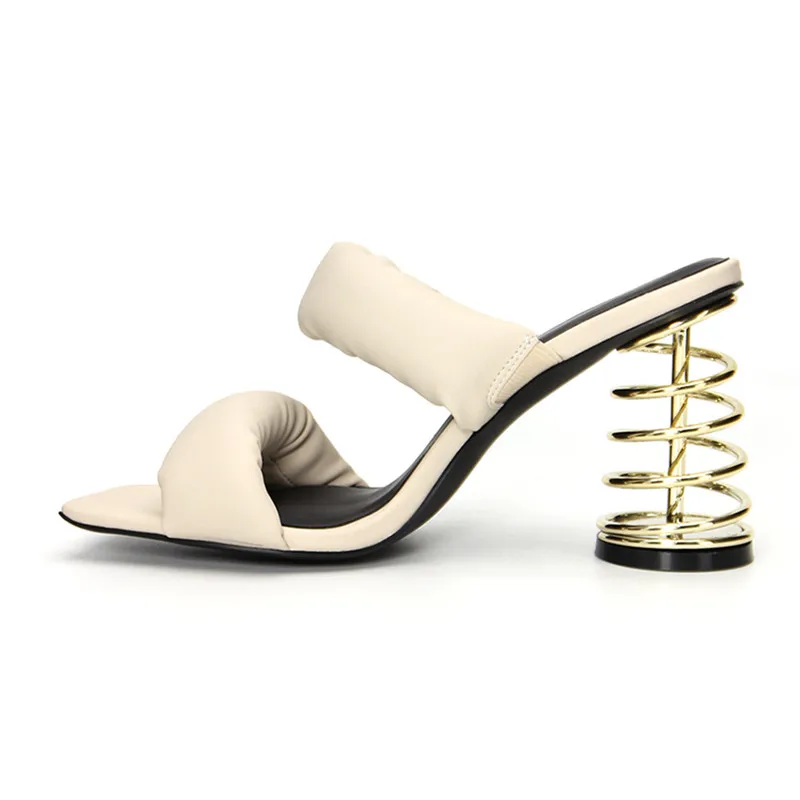 Women Slippers Spring Strange High Heels Ladies Gladiator Sandals Summer Outdoor Slides Prom Dress Shoes Designer Mules