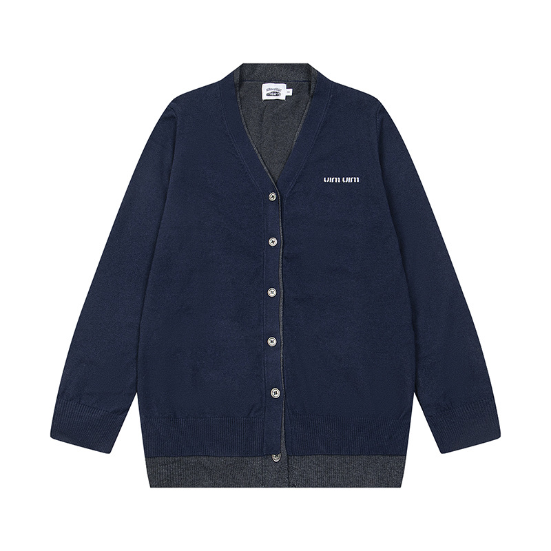 American Retro Cotton Cardigan Top
