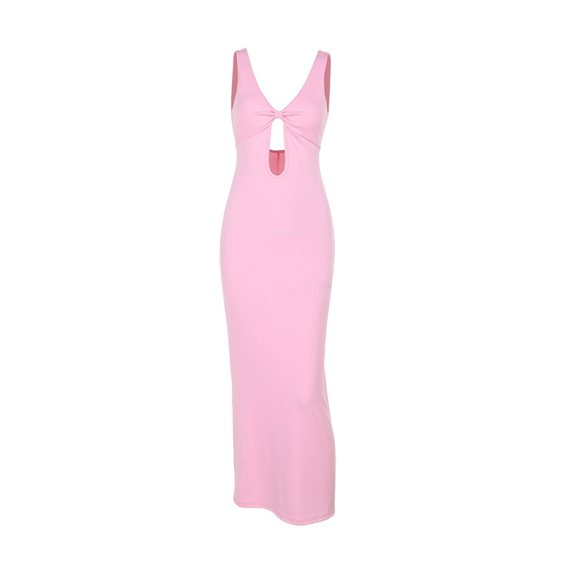 Bodycon Cutout V-Neck High Waist Dress