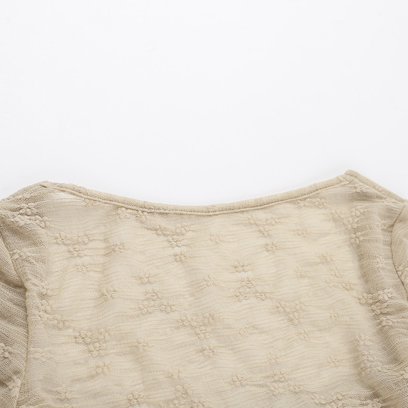 Full Sleeve Square Neck Illusion Blouse