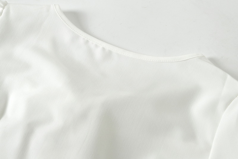 Short Sleeve Square Neck Loose Fit Commuter Shirt