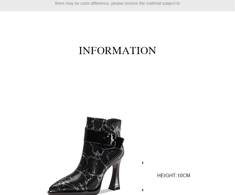 Brand Women's Ankle Booots Autumn Winter Shoes Genuine Leather Sexy High Heels Pointed Toe Gold Silver Dress Party Shoes