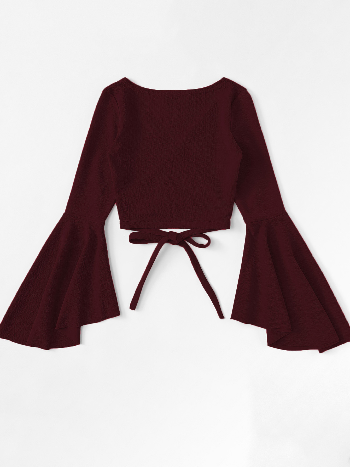 Ladies' V-Neck Long Sleeve Relaxed Top