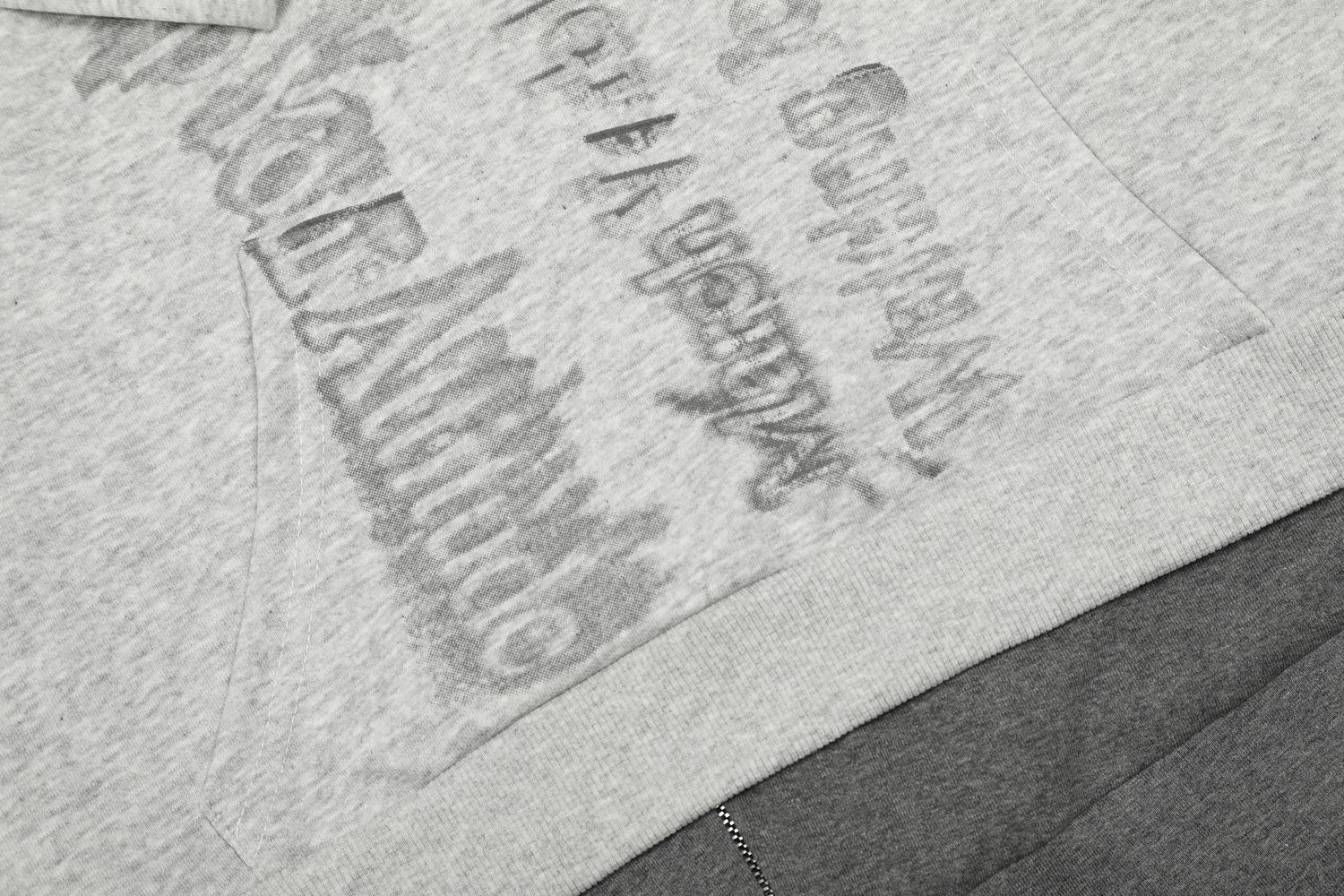 Cropped Long Sleeve Hoodies with Typography