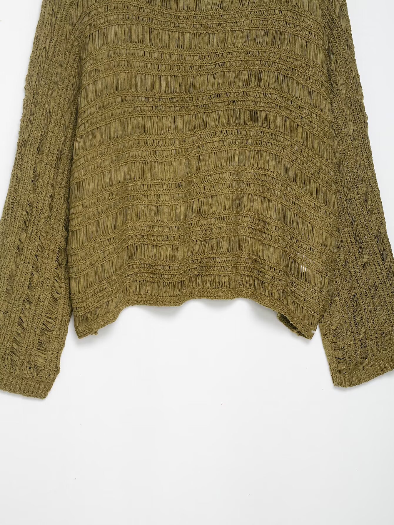 Ladies' Full Sleeve Plain Knit Polyester Sweater