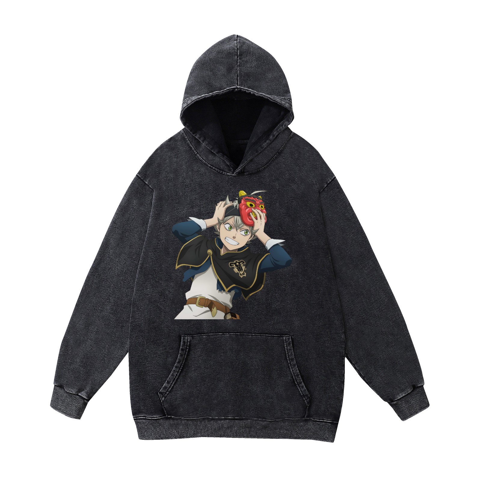 Oversized Faded Destroyed Graphic Hoodie