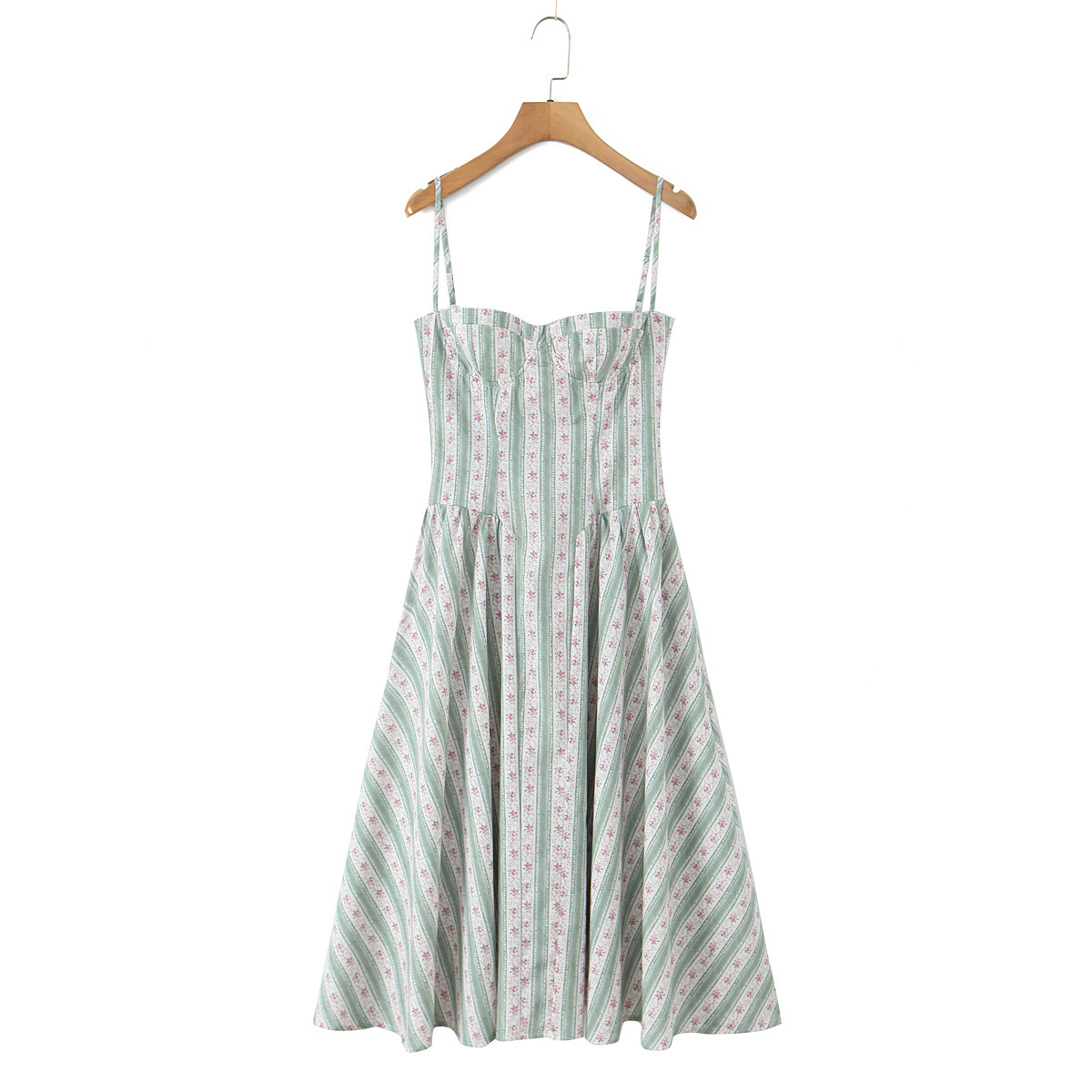 One-Shoulder Sleeveless Cotton Color-Block Torso-Flattering Dress