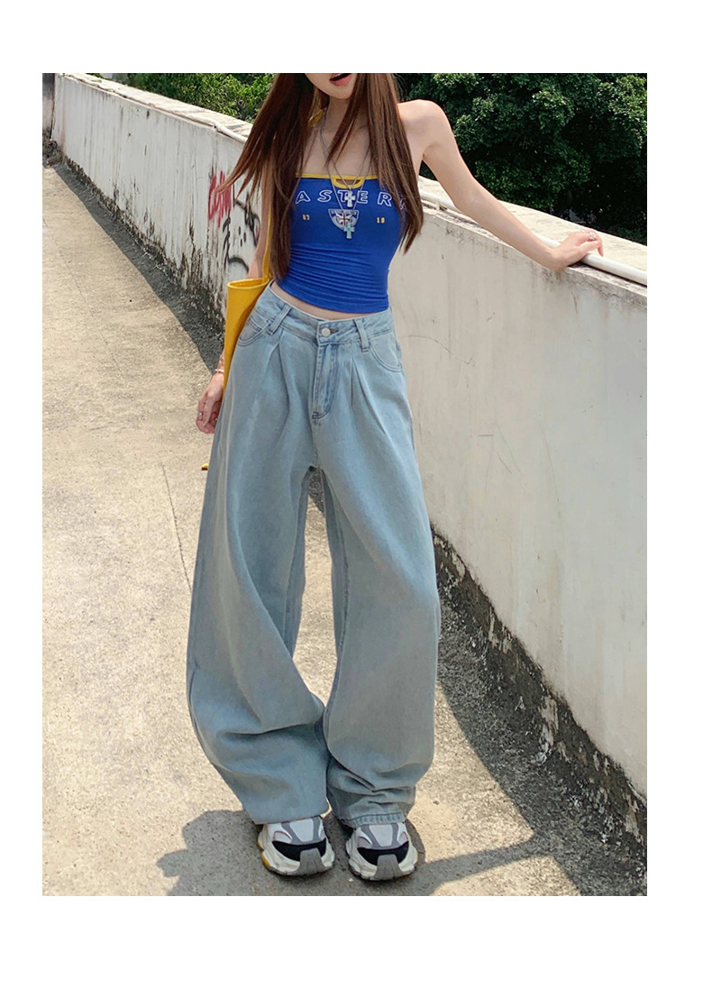 Loose Straight Leg Tencel Lyocell Breathable Wide-Leg Pants for Women
