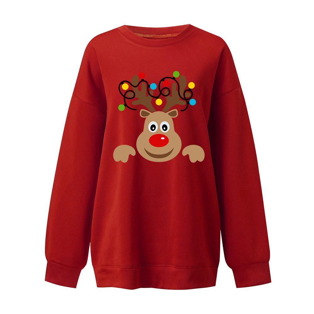Winter 3D Deer Oversized Hoodie