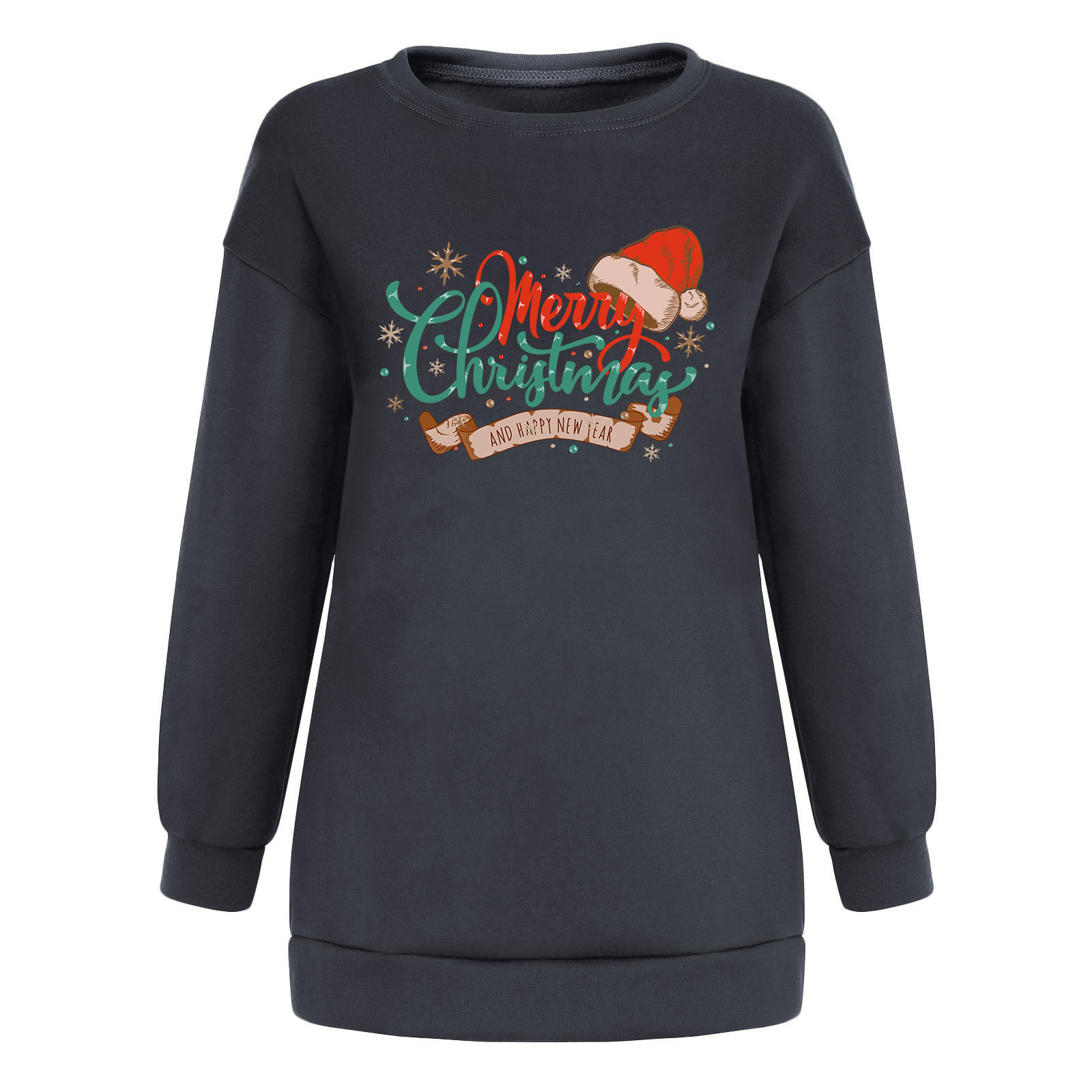 Ladies Japanese Style Oversized Long Sleeve Graphic Sweatshirt