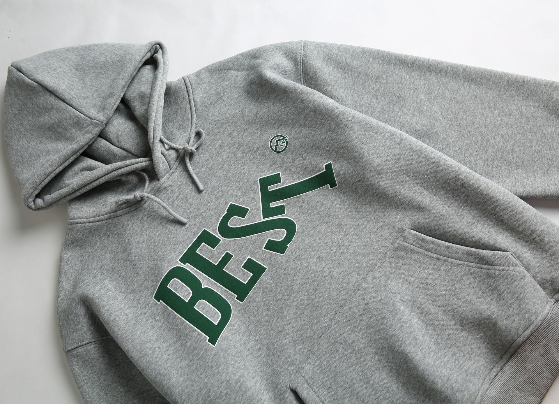 Loose Fit Cotton Blend Hood Graphic Sweatshirt