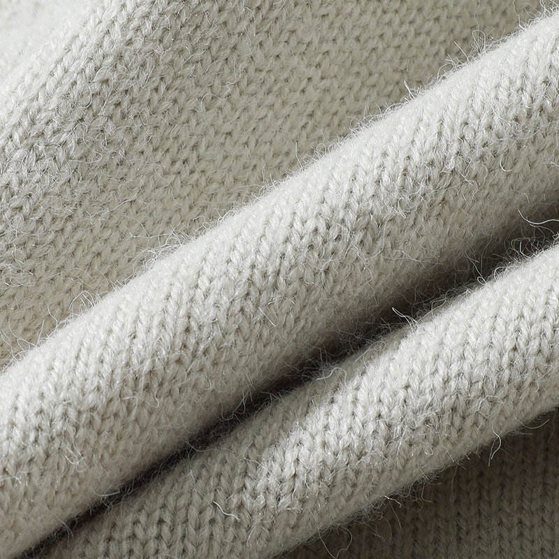 Men's Two-Tone Button-Neck Sweater