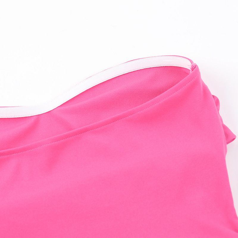 Bodycon Colorblock Stretch Tube Skirt