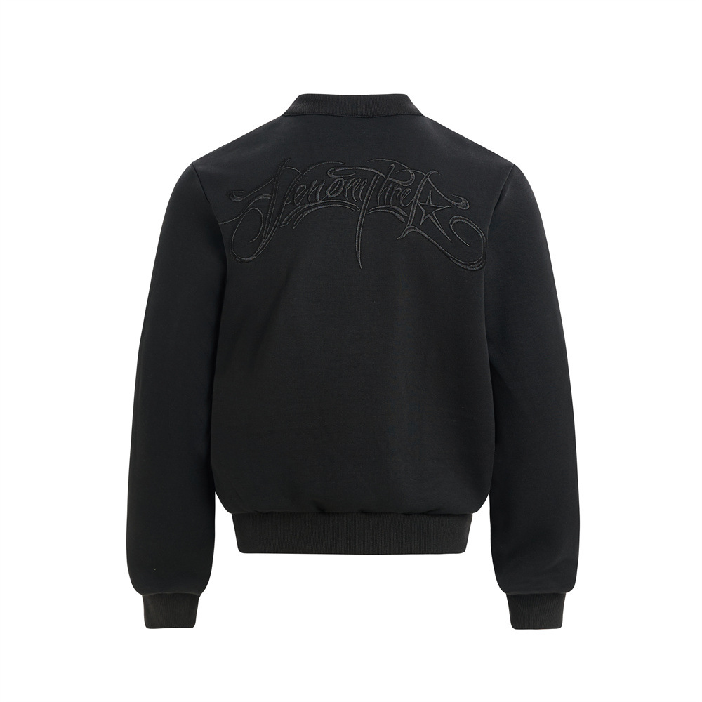 Men's Hoodie, Round Neck, Letter Embroidery, Casual Loose Fit, Long Sleeve Top for Men
