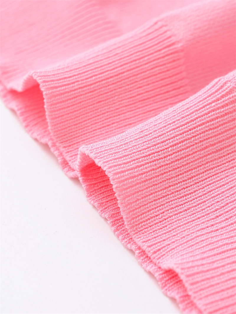 Open Front Sleeveless Polyester Sweater