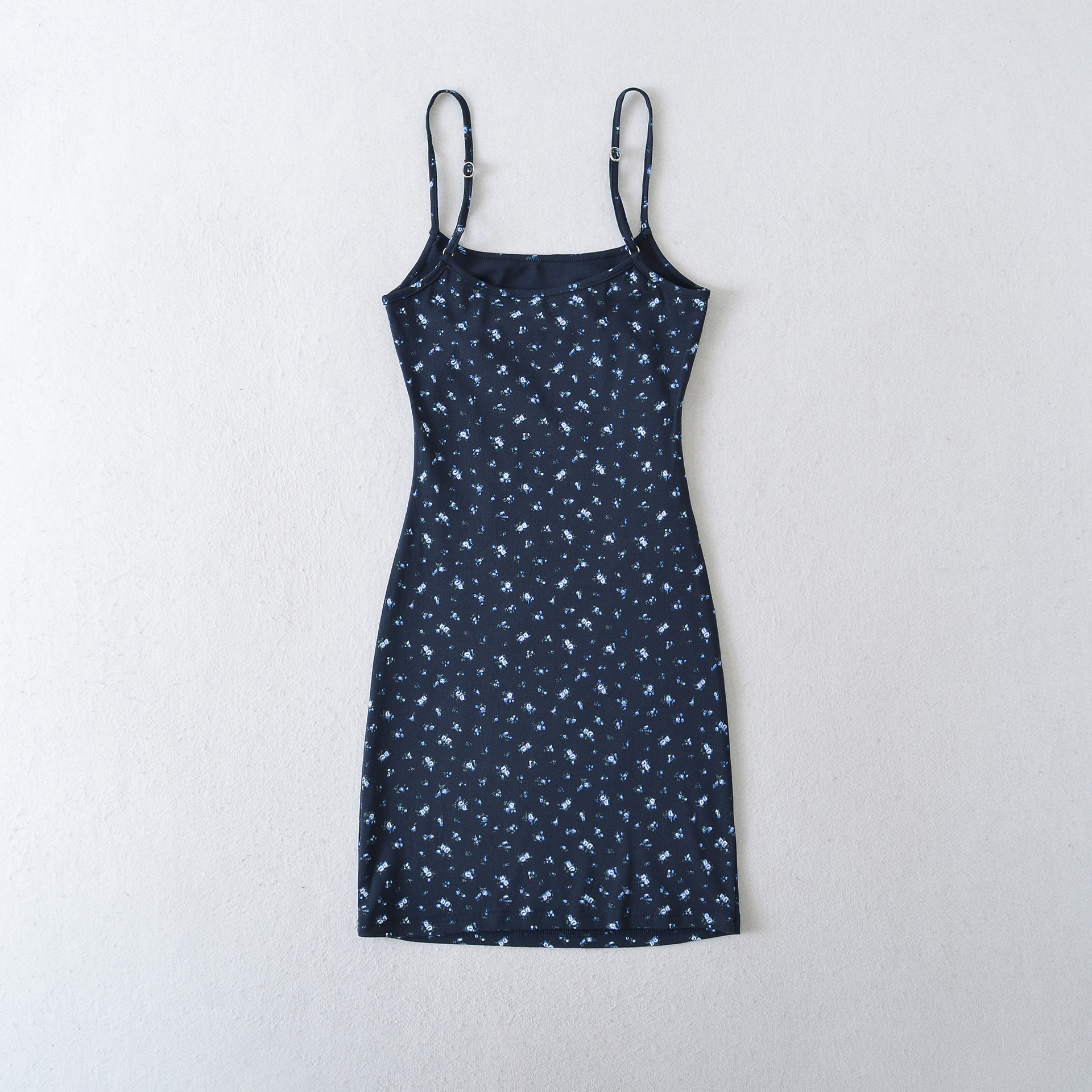 U-neck floral camisole skirt