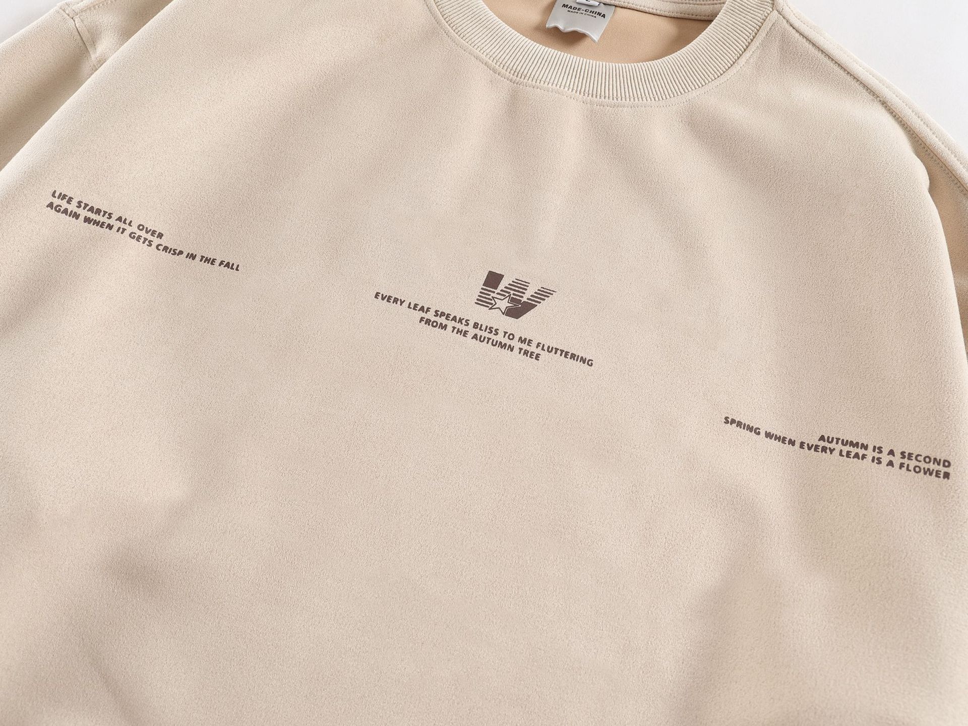 American Oversized Polyester Round Neck Sweatshirt