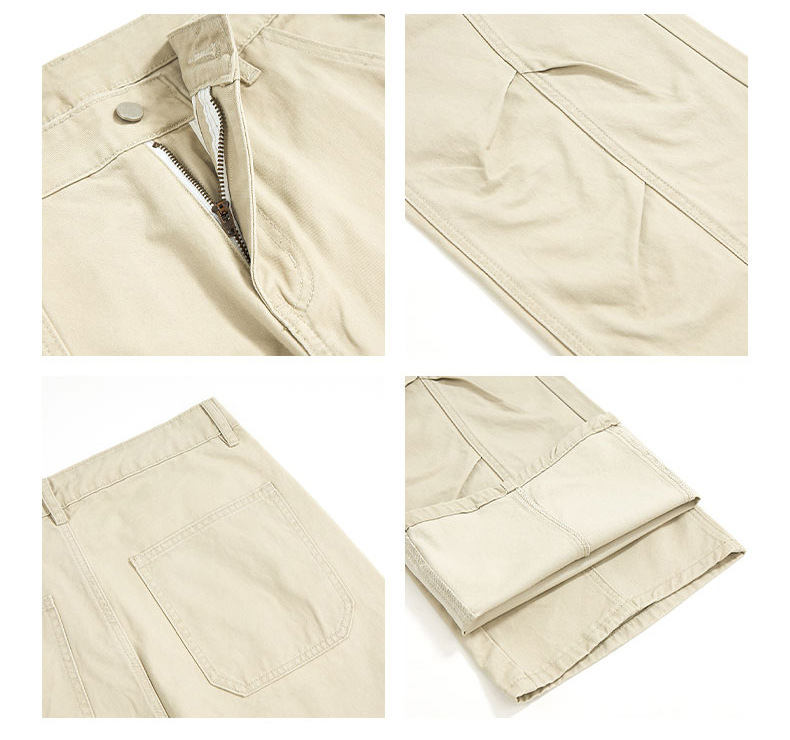 Women's Pants Deconstructed Design Wide-Leg Workwear Casual Trousers