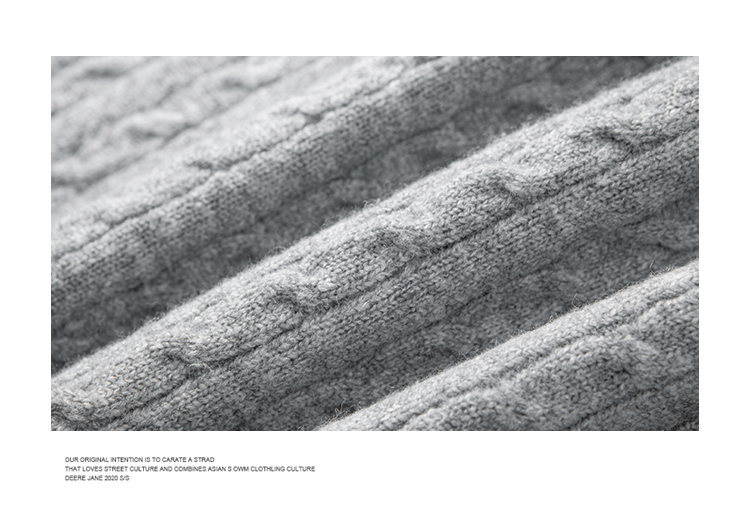 Oversized Aran Placket Sweater