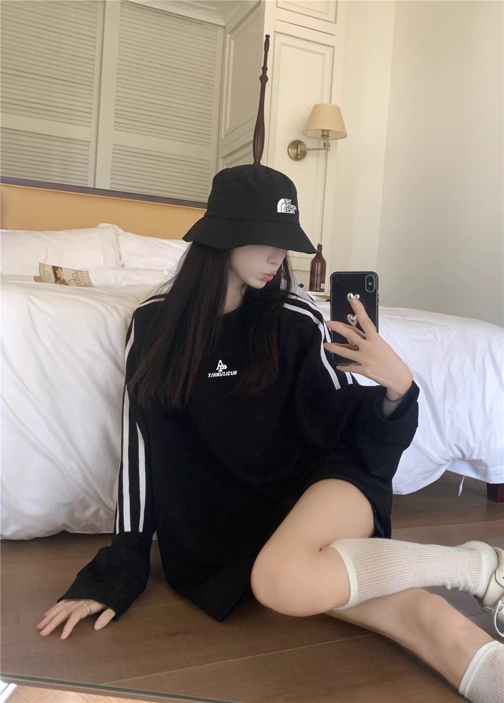 Oversized Japanese Korean Hip-Length Crew Sweater