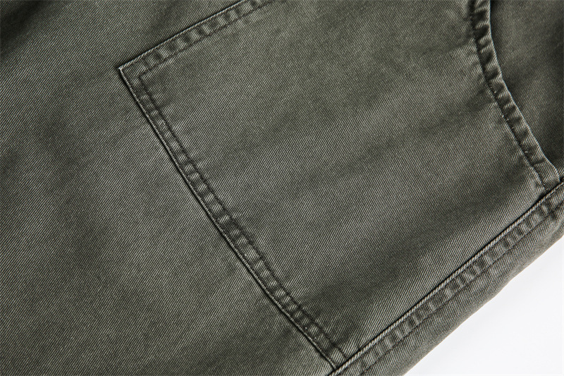 Multi-Pocket Cargo Pants Loose Wide-Leg Casual Trousers