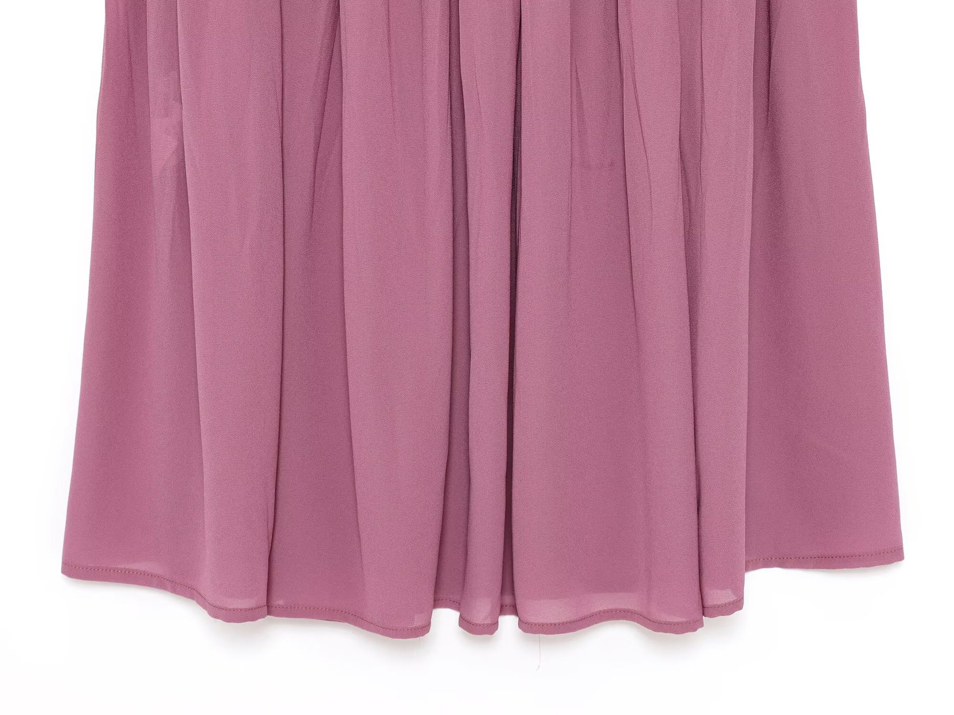 Women's Fashion Temperament Small Pleated Splicing Midi Dress