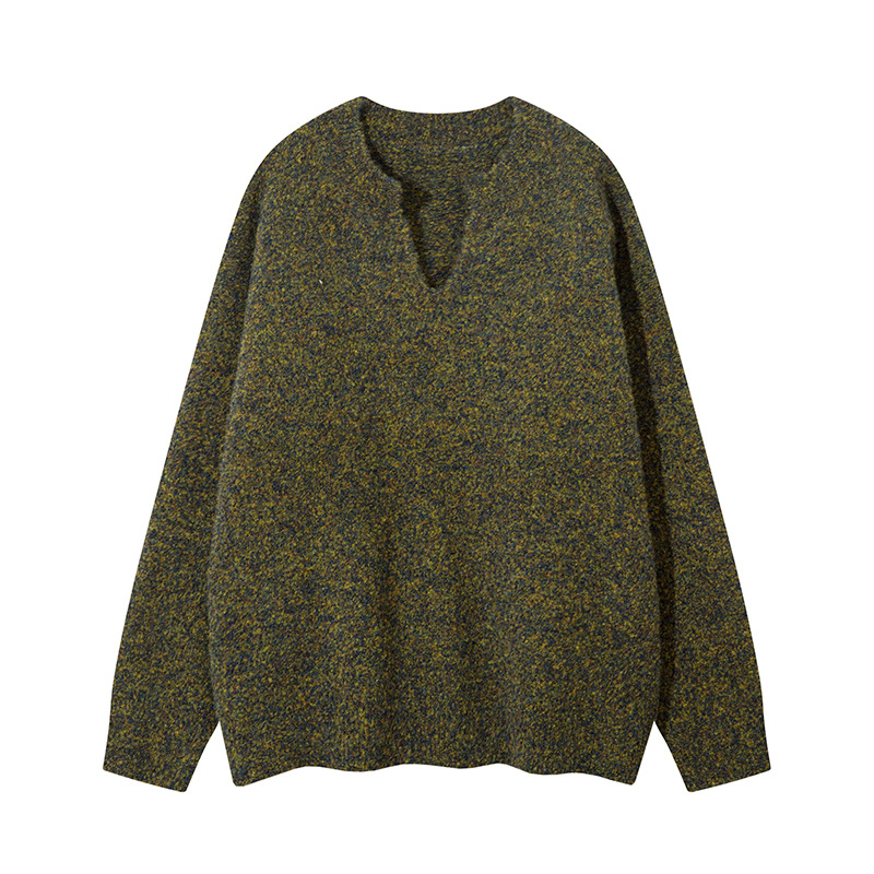 Japanese Workwear Oversized Color Block Sweater