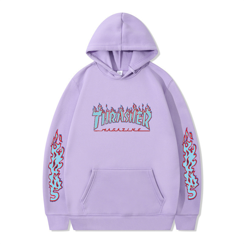 Hip Hop Streetwear Plain Loose Hoodie