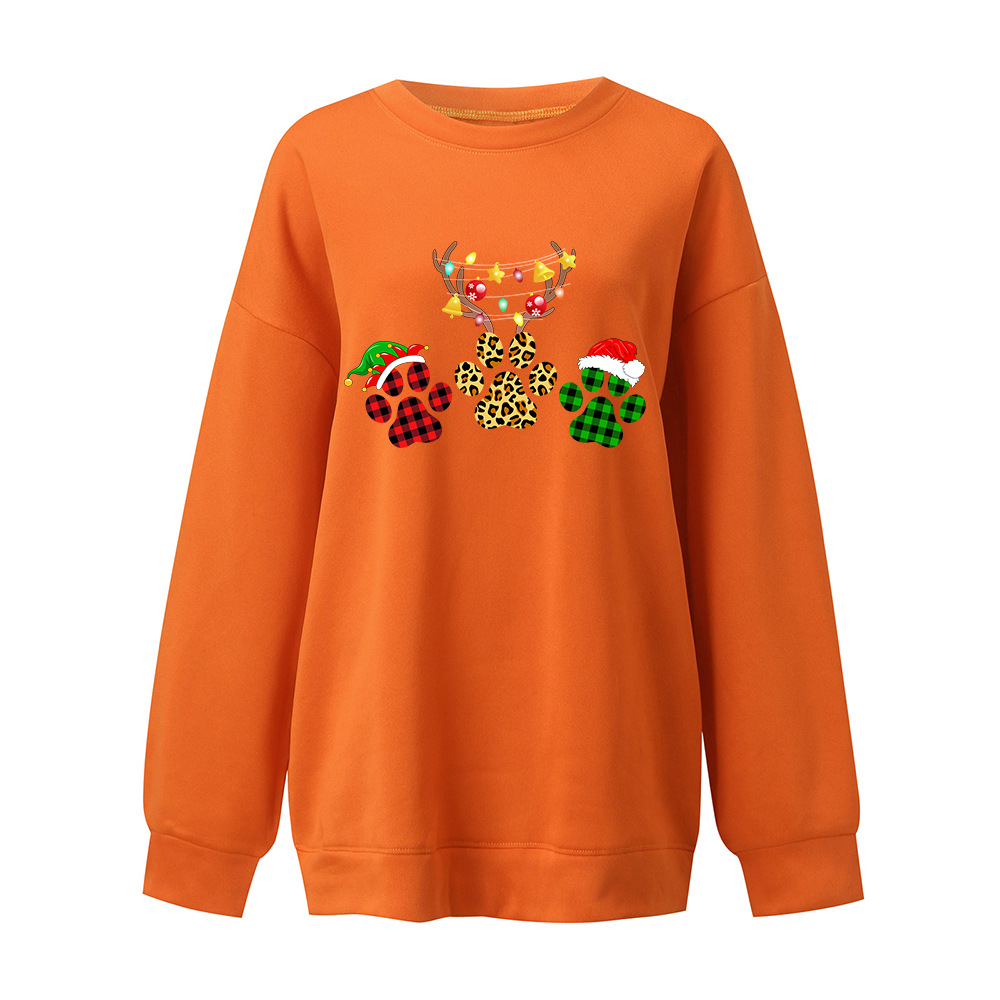 3D Animal Graphic Long Sleeve Loose Blouse