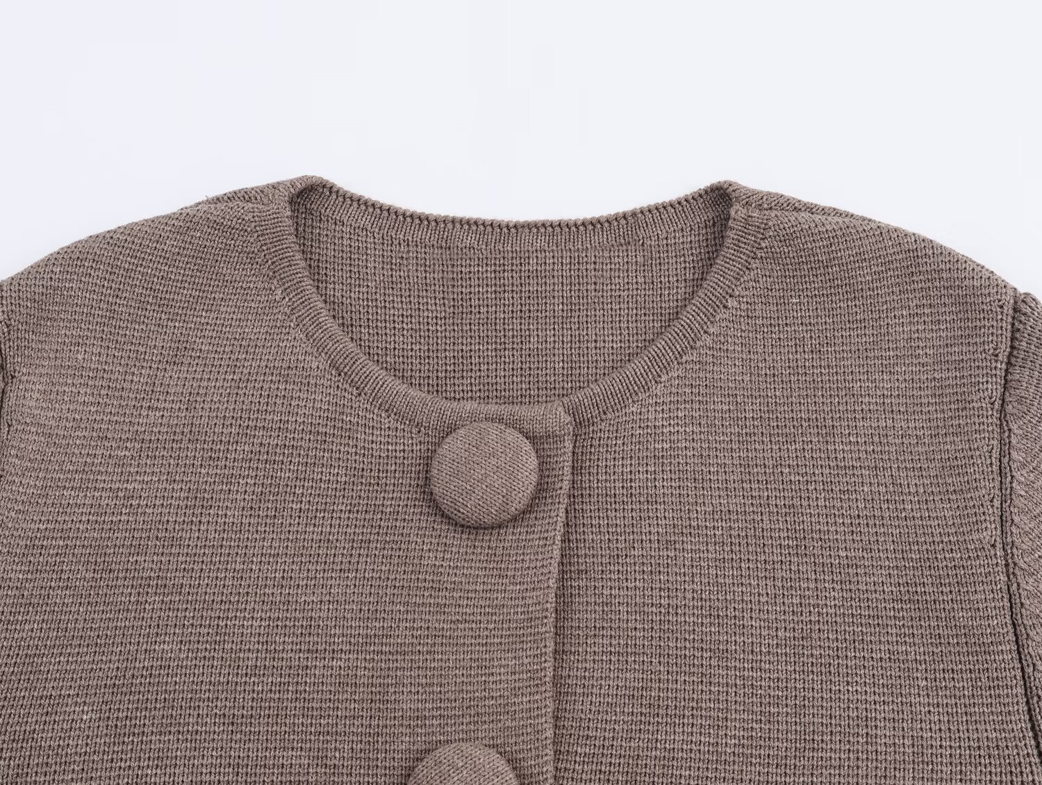 Ladies Plain Polyester Clasp Sweater