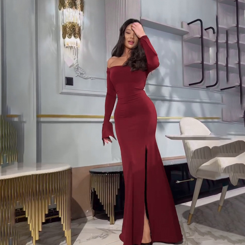 Asymmetric Bodycon High Waist Dress