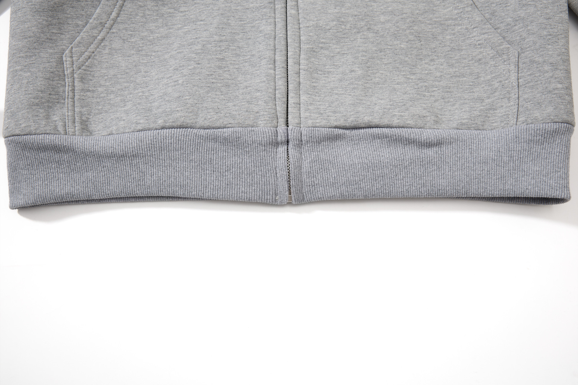 Man's American Retro Cotton Front Zip Sweatshirt