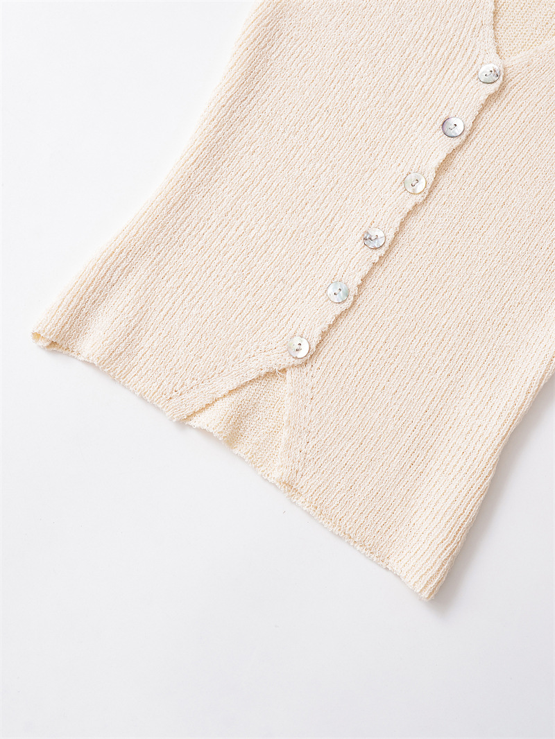 Oversized Plain Polyester Cardigan