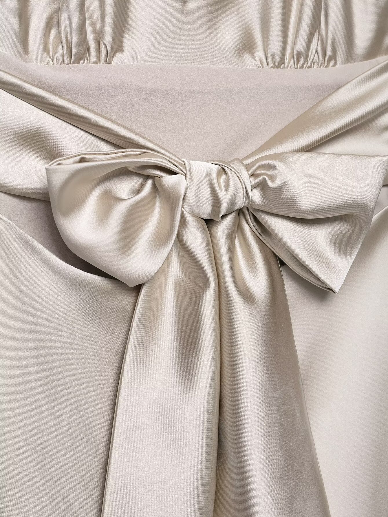 Sleek Open Back Crossover Drawstring Dress
