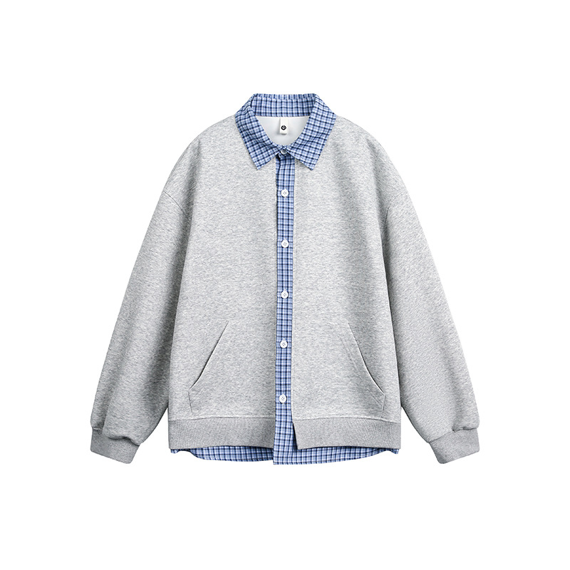Vintage Oversized Hooded Cotton Cardigan