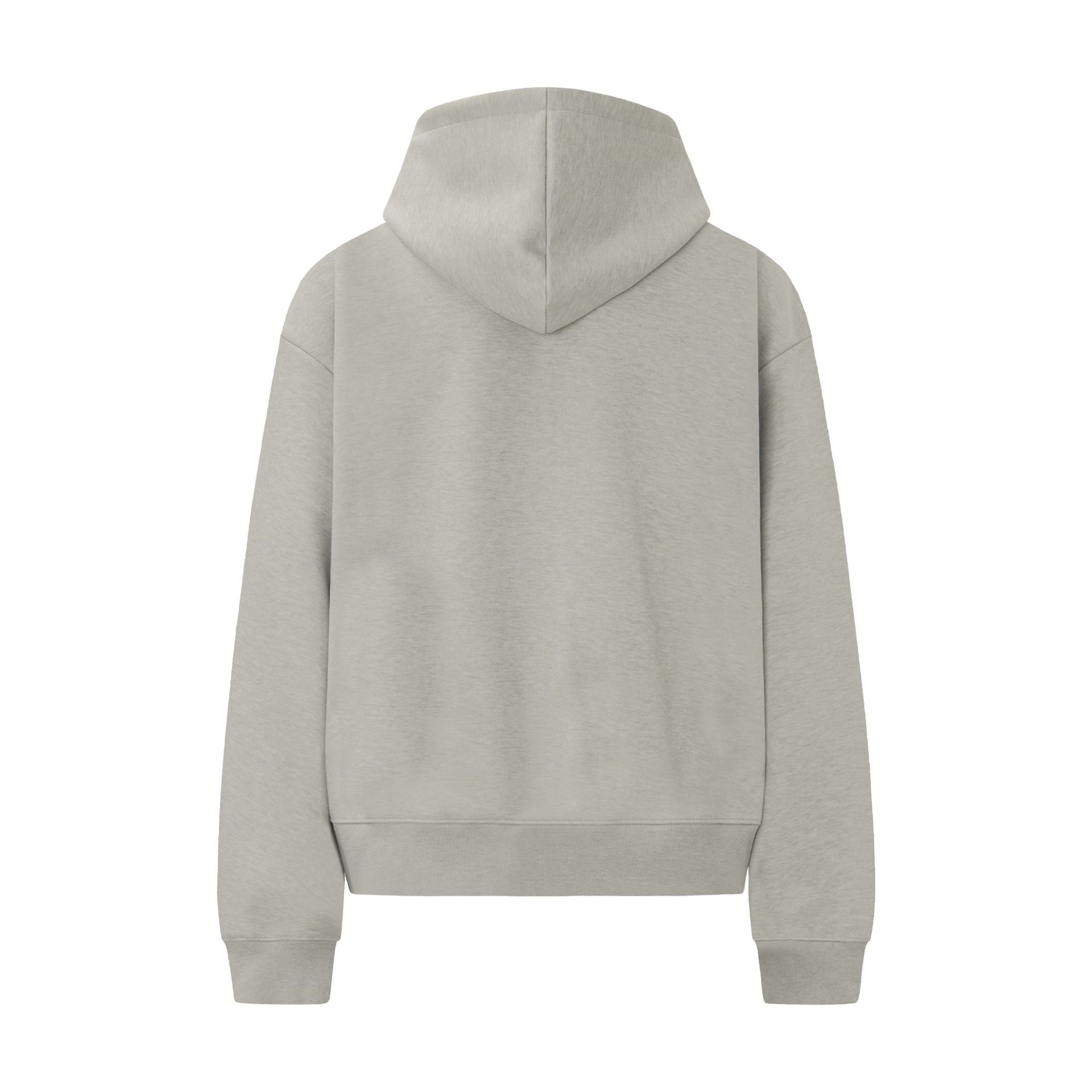Cotton Solid Long Sleeve Hood Zip Street Sweatshirt