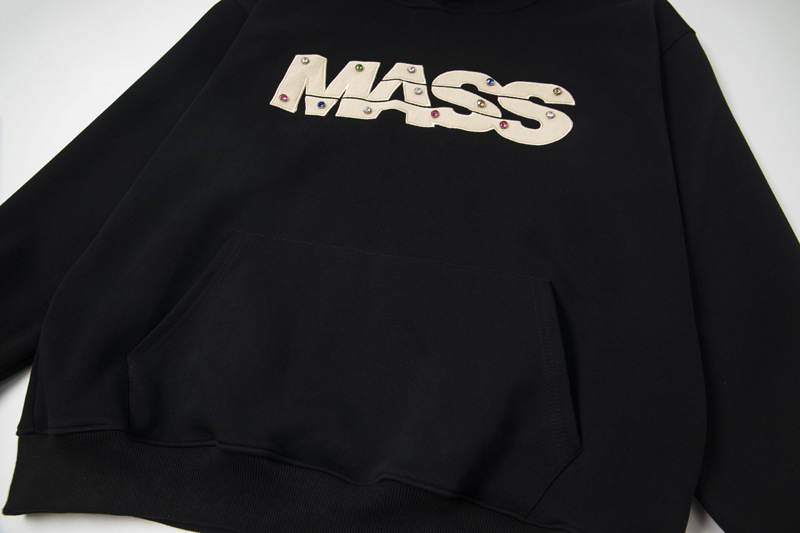 Utility Oversized Stitched Alphabet Cotton Hoody