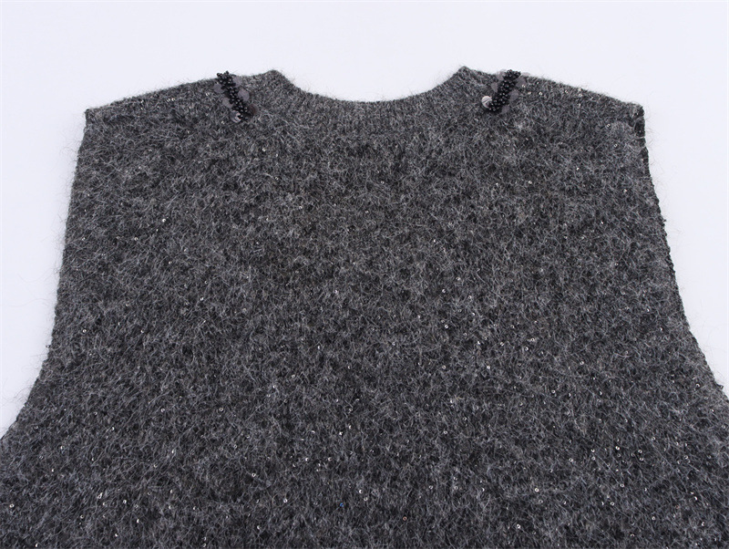 Ladies' Relaxed Cropped Polyester Crew Neck Tank Top