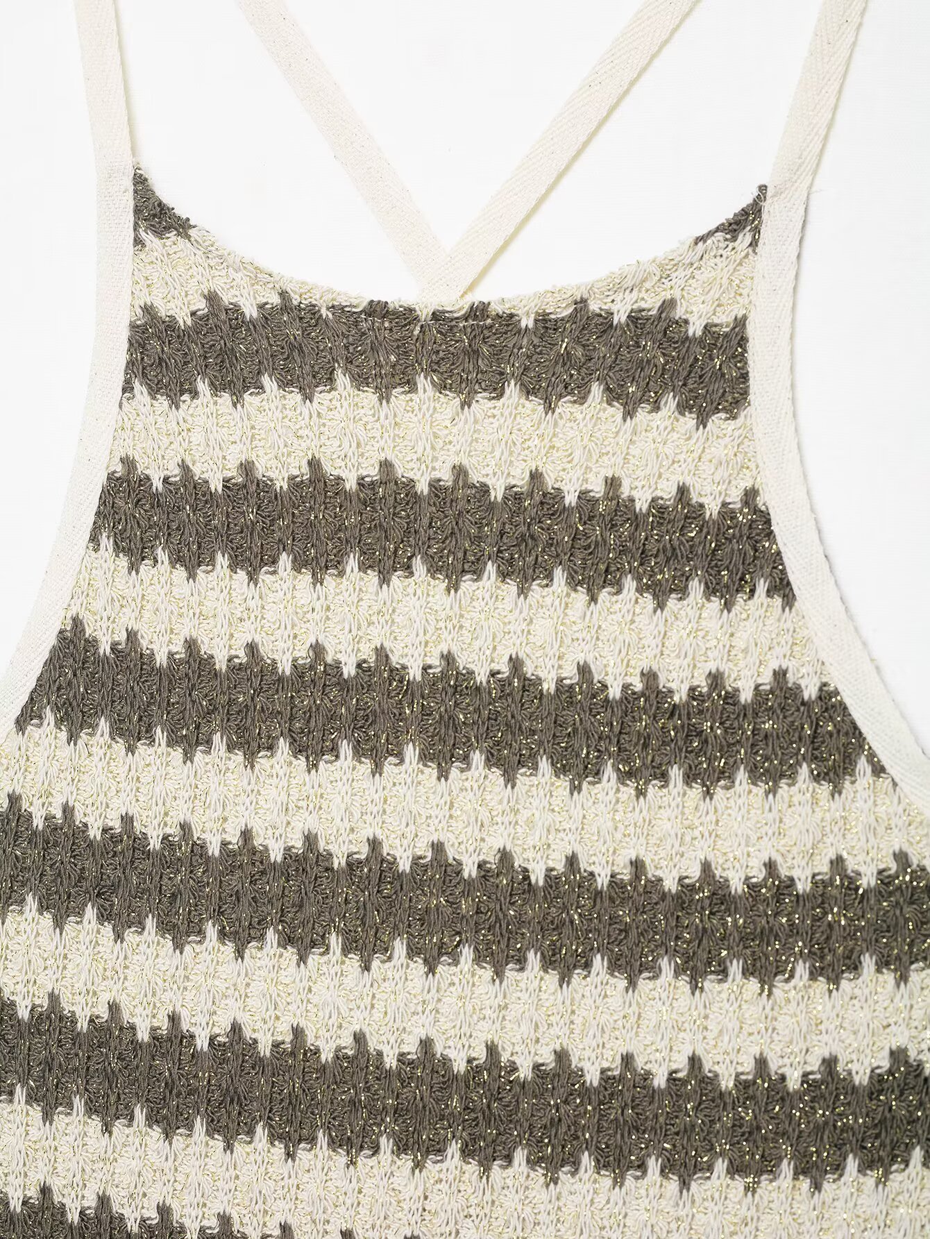 Sleeveless Long Cutout Laced Graphic Dress