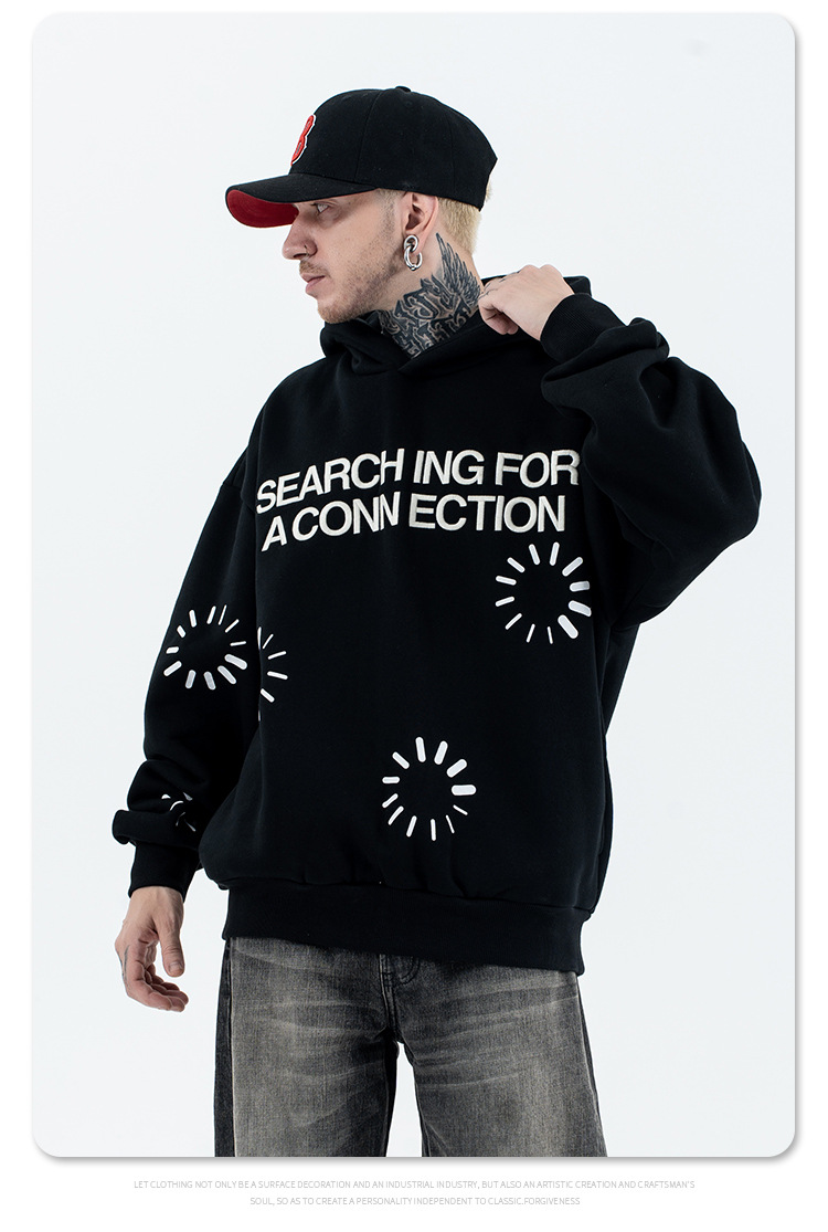 Streetwear Thick Cotton Loose Fit Hoodie