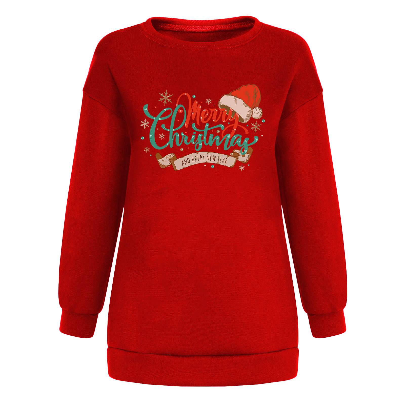 Ladies Japanese Style Oversized Long Sleeve Graphic Sweatshirt